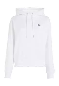 Толстовка, капюшон, логотип, для женщин Calvin Klein Jeans, цвет Bright Whi