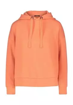 Толстовка, капюшон, на шнурке, женская zero, цвет Cadmium Oran