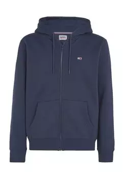 Толстовка, капюшон, прямого кроя, вышивка логотипа, мужская TOMMY Jeans, синий