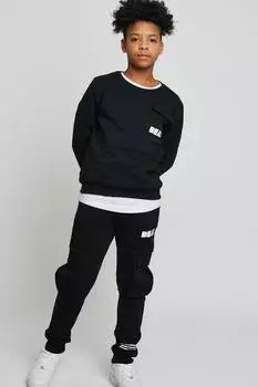 Толстовка карго из хлопковой смеси Nemesis Beat Boyz Club, черный