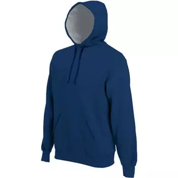 Толстовка Kariban Hooded Bande Contrast, синий