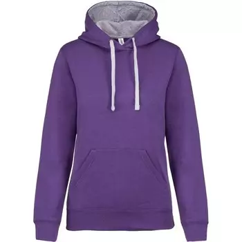 Толстовка Kariban Hooded Contraste, фиолетовый