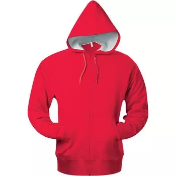 Толстовка Kariban Hooded Kangaroo Pockets, красный