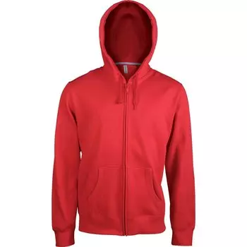 Толстовка Kariban Hooded With Zip, красный
