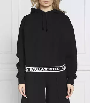 Толстовка Karl Lagerfeld bonded Regular Fit, черный