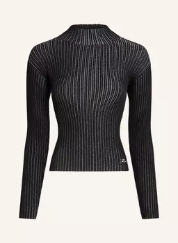 Толстовка KARL LAGERFELD, черный/серебряный