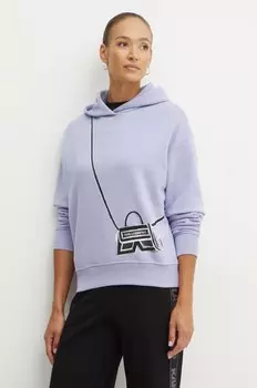 Толстовка Karl Lagerfeld, фиолетовый