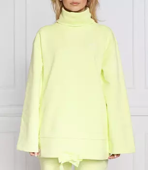 Толстовка Karl Lagerfeld ikonik2.0 high neck Oversize fit, лаймовый