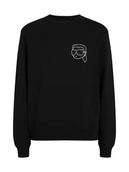 Толстовка Karl Lagerfeld Ikonik, черный