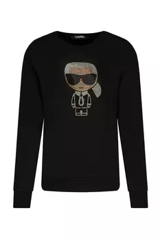 Толстовка Karl Lagerfeld ikonik regular fit, черный