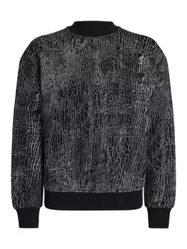 Толстовка KARL LAGERFELD JEANS Cracked, черный