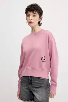 Толстовка Karl Lagerfeld Jeans, розовый
