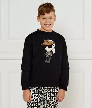 Толстовка Karl Lagerfeld Kids Regular Fit, черный