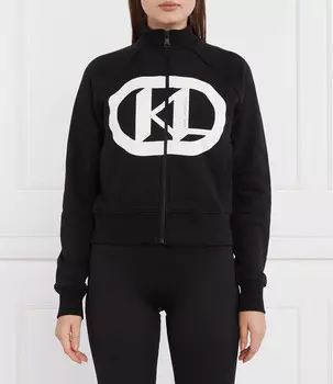 Толстовка Karl Lagerfeld kl logo zip up Regular Fit, черный