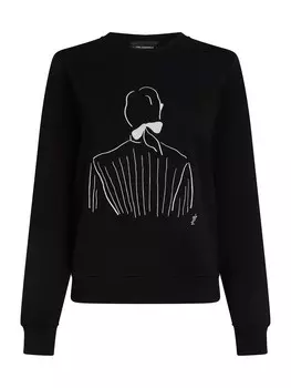 Толстовка Karl Lagerfeld KL x Jorge Parra, черный