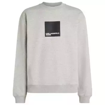 Толстовка Karl Lagerfeld Reg Box Logo, серый