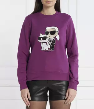 Толстовка Karl Lagerfeld Regular Fit, фиолетовый