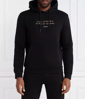 Толстовка Karl Lagerfeld Regular Fit с капюшоном, черный