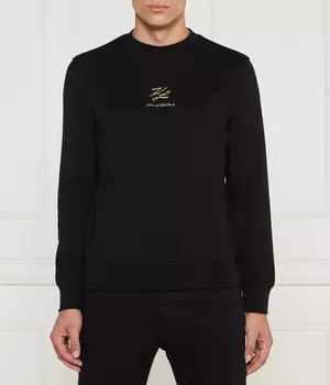 Толстовка Karl Lagerfeld Regular Fit с логотипом по центру, черный