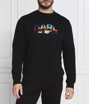 Толстовка Karl Lagerfeld с цветным логотипом, черный