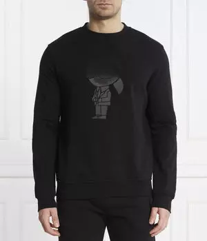 Толстовка Karl Lagerfeld с принтом логотипа, черный