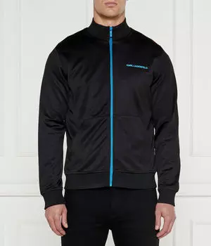 Толстовка Karl Lagerfeld с синей молнией, черный