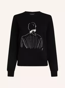 Толстовка Karl Lagerfeld x Jorge Parra Karl Lagerfeld, черный