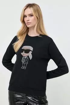 Толстовка Карла Лагерфельда Karl Lagerfeld, черный