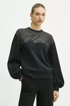 Толстовка Карла Лагерфельда Karl Lagerfeld, черный