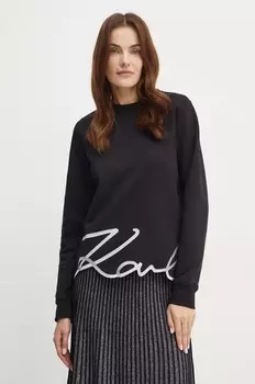 Толстовка Карла Лагерфельда Karl Lagerfeld, черный
