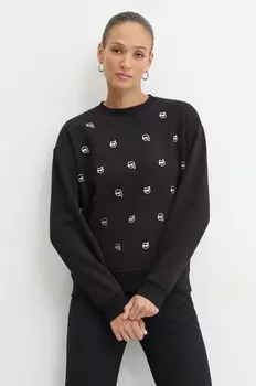 Толстовка Карла Лагерфельда Karl Lagerfeld, черный