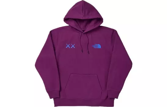 Толстовка Kaws X унисекс фиолетовая The North Face, фиолетовый