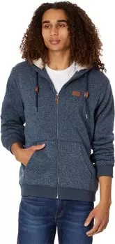 Толстовка Keller из шерпы на молнии с полной молнией Quiksilver, цвет Navy Blazer Heather