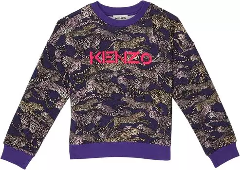 Толстовка Kenzo Cheetah Print Pullover, цвет Plum