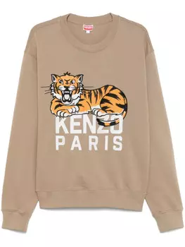 Толстовка Kenzo Happy Tiger, коричневый