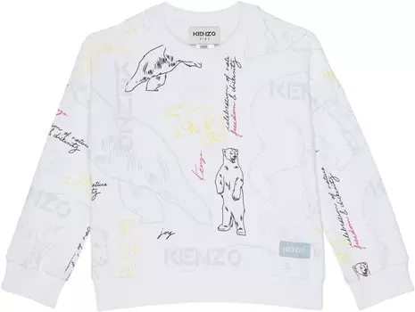 Толстовка Kenzo Polar Bear Print Pullover, белый