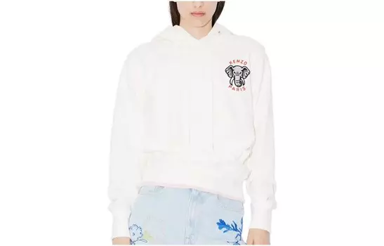 Толстовка Kenzo с капюшоном, белый