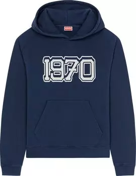 Толстовка Kenzo Varsity Hooded Sweatshirt 'Midnight Blue', синий
