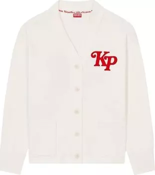 Толстовка Kenzo x Verdy Embroidered Cardigan 'Off White', кремовый