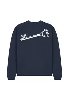 Толстовка KEY BACK EMBROIDERY UNISEX Mira Paris, светло-голубой