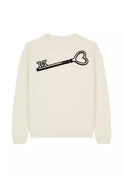 Толстовка KEY BACK EMBROIDERY UNISEX Mira Paris, кремовый