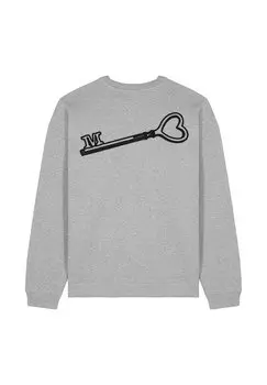 Толстовка KEY BACK EMBROIDERY UNISEX Mira Paris, серый
