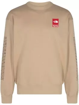 Толстовка Khaki из коллаборации с The North Face Supreme, бежевый