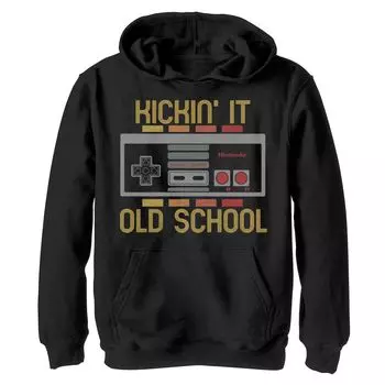 Толстовка «Kickin' It Old School» для мальчиков 8–20 лет для Nintendo NES в стиле ретро Licensed Character