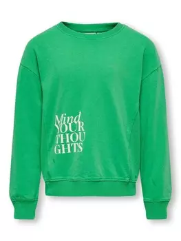 Толстовка KIDS ONLY KOGNELLY L/S O NECK PRINT, цвет green bee