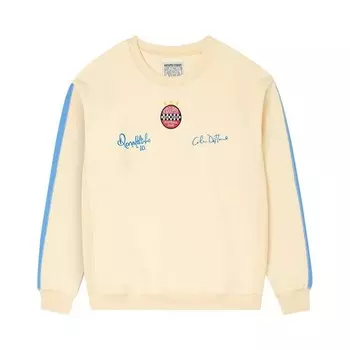 Толстовка KidSuper x Ronaldinho Crewneck Sweatshirt Cream, белый