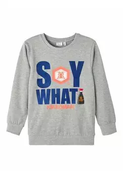 Толстовка KIKKOMAN Name it, цвет grey melange