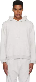 Толстовка KIM Grey Fleece Lounge Classic с капюшоном SKIMS