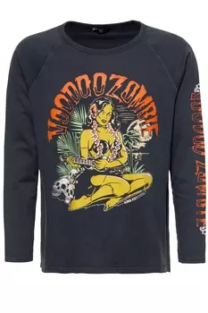 Толстовка King Kerosin King Kerosin Leichter Sweater Voodoo, антрацит