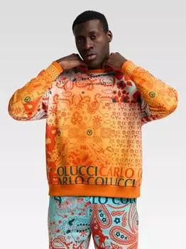 Толстовка кирико Carlo Colucci, оранжевый